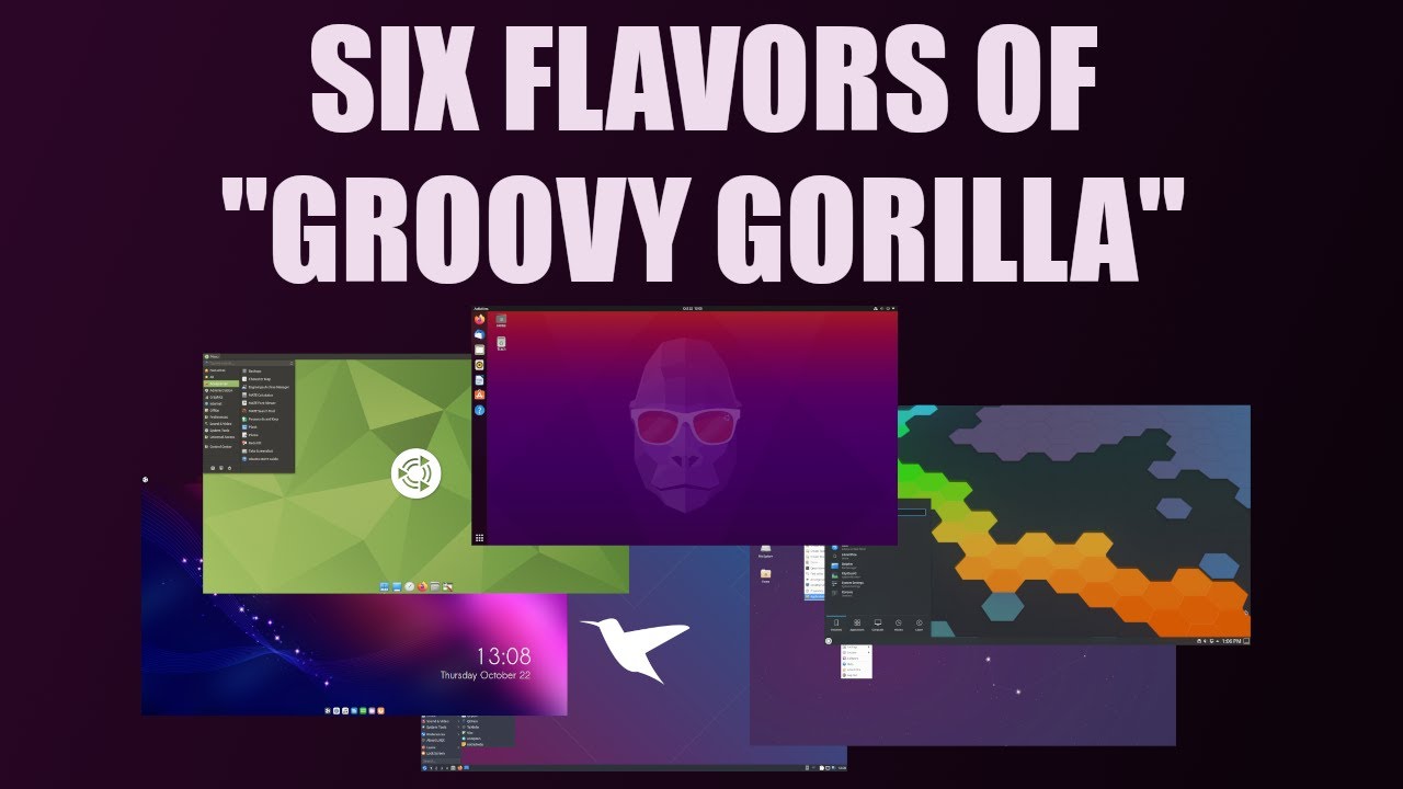 Looking At Six Flavors of Ubuntu 20.10 -Groovy Gorilla- DistroTube
