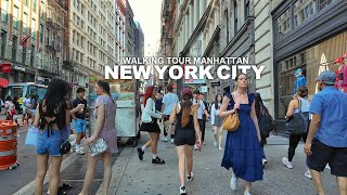 New York Manhattan Summer Walk, Broadway, SoHo, Union Square, 6th Avenue, 5th Avenue, 23rd Street