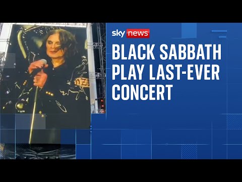 YouTube video thumbnail: Black Sabbath Perform Last-Ever Concert as Singer Ozzy Osbourne Retires