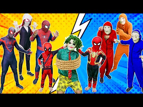 Joker broke into spider superhero's house + SPIDER-MAN STORY