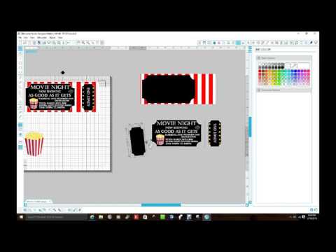 Print and Cut Movie Tickets