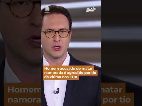 Homem acusado de matar namorada é agredido por tio da vítima nos EUA #Shorts #FalaBrasil