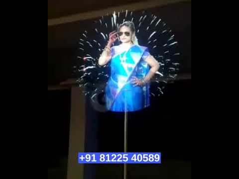 Big Hologram Fan Digital Wedding Marriage Technology #Chennai #Bangalore #Goa +91 81225 40589