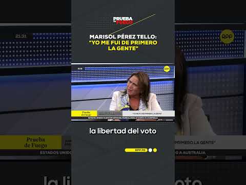Marisol Pérez Tello confirma su salida de Primero La Gente #shortrpp