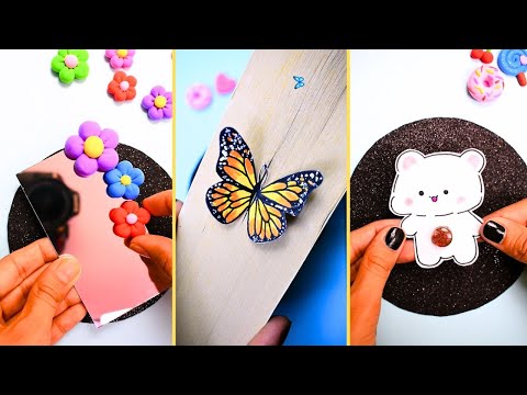 How to make easy 😃 craft with paper and cardboard/ Easy paper craft with paper/School craft idea