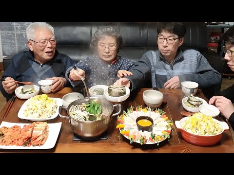 설연휴 잘 보내세요~! 설맞이 밀푀유나베 먹방 (무쌈말이, 감자샐러드) Mille-Feuille Nabe Mukbang / Korean Recipes / ASMR Mukbang