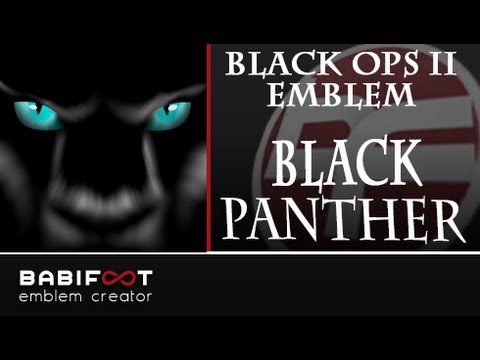 COD Black Ops 2 Emblem Tutorial - Black Panther - YouTube