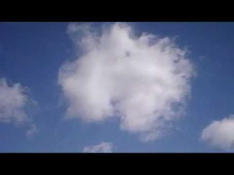 Controlling clouds by psychic power in April 2020.  Note the balls of energy that eat the cloud.