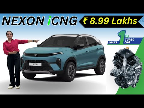 Tata Nexon CNG Launched at Rs. 8.99 Lakhs - NEXON iCNG All details #cng #nexon #suv