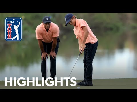 Tiger and Charlie Woods shoot 10-under 62 | Round 1 | PNC Championship | 2021