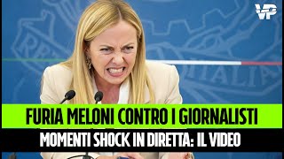 Meloni furiosa in conferenza , Il momento che nessuno si aspettava. iL VIDEO