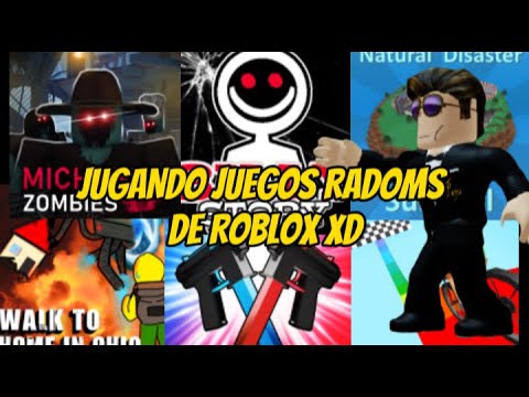 JUGANDO JUEGOS RADOMS EN ROBLOX XD