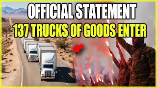 Breaking News: Gaza Truce! Massive Humanitarian Aid Enters - 137 Trucks Arrive
