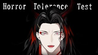 【HORROR TOLERANCE TEST】vox akuma is the scariest guy i've seen in my l