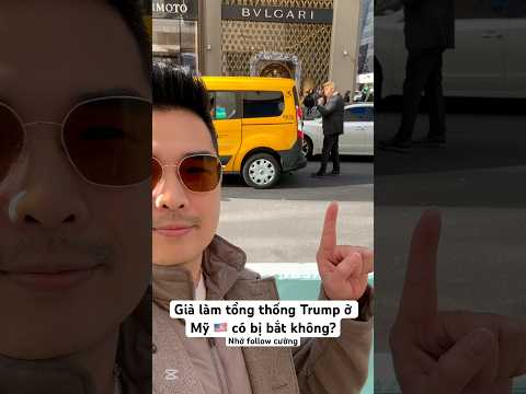 Giả làm tổng thống Trump ở Mỹ bị bắt không #cuongnuocmy #dulich #cuocốcngmy #DonaldTrump #vietnamese