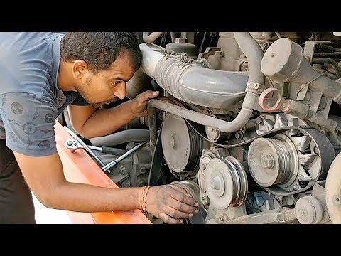 Scania Engine Repair Drive Belt Replacement