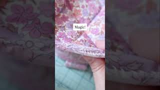 The magic of ladder stitch!