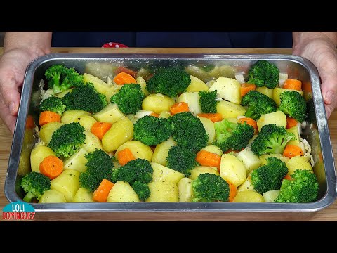 ¡TODOS ME PIDEN ESTA RECETA, ESTA INCREIBLE! Deliciosa, saludable y fácil receta con verduras.