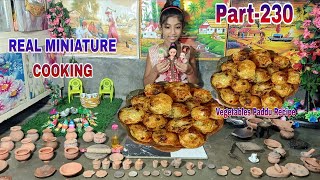 Miniature Cooking/Vegetables Paddu Recipe/Paddu Recipe/Breakfast/Vegetables Paddu Recipe In Bengali