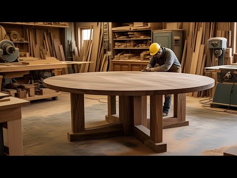 Building My Wife's Birthday Present: DIY Round Table with Beautifully Turned Legs