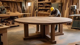 Building My Wife's Birthday Present: DIY Round Table with Beautifully Turned Legs