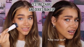 the real tea on Charli and Dixie's makeup (UNSPONSORED morphe 2 review)