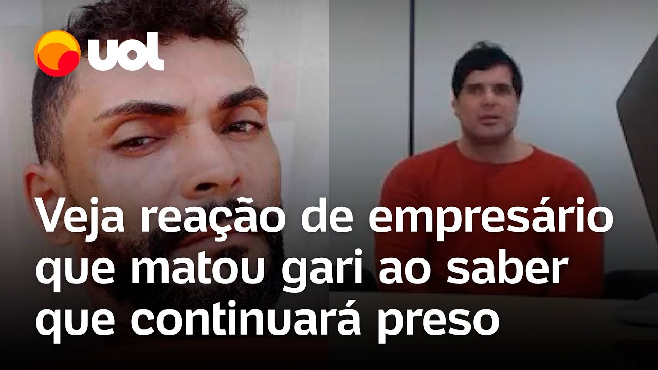 Empresário mata gari vídeo mostra reação de suspeito ao ter prisão preventiva decretada em BH