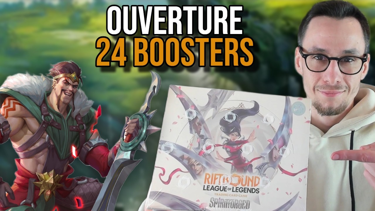 OUVERTURE :  24 Boosters Spiritforged - Set 2 !  PAS MAL DE CHANCE..   - Riftbound SFD  LoL TCG !