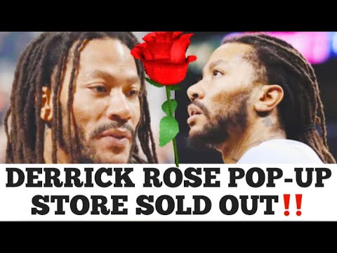 Chicago Shows Ex NBA Player Derrick Rose Alot Of Love By Helping Him SELLOUT At His Pop-Up Store