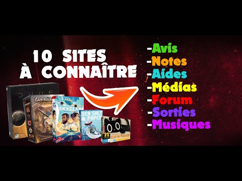 10 SITES WEB UTILES sur les JEUX de société