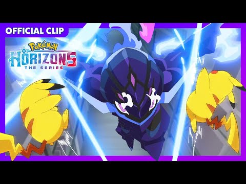 UK: Ceruledge vs. Captain Pikachu | Pokémon Horizons: The Series | Official Clip