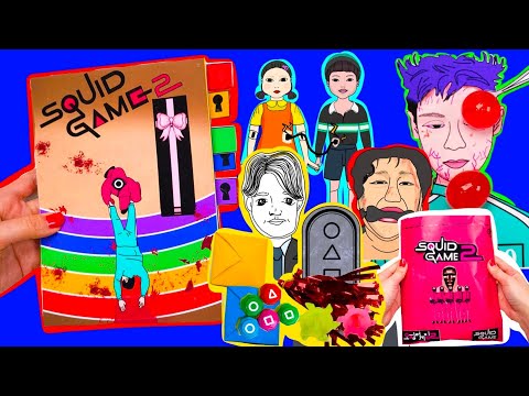 🎮MAKING SQUID GAME2 BOOK/ SQUID GAME2 8GAME+🩸💉THANOS SQUISHY SERGERY+CHEOL SOO BLIND BAG+goonggi