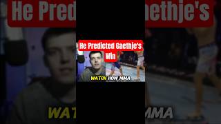 He KNEW Justin Gaethje would WIN! #ufc #mma #justingaethje