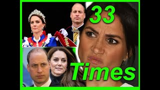 33 TIMES PRINCE WILLIAM & CATHERINE HAD THEIR SECURITY THREATENED BY MEGHAN MARKLE - SO NOW MOVING.