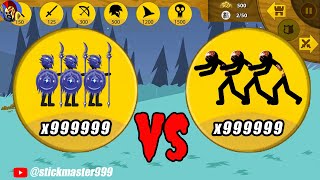 MAX UPDATE ICONS X9999 ICE SPEARTON VS X9999 ZOMBIE LEADER | STICK WAR LEGACY | STICK MASTER