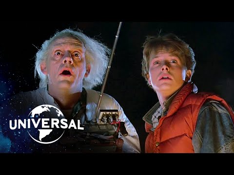 The Very First DeLorean Time Travel Scene