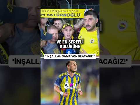 Fenerbahçe'nin yeni transferi Kerem Aktürkoğlu'ndan şampiyonluk sözleri!