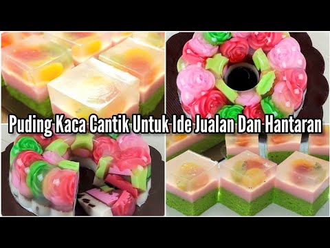 Puding Kaca Buah Dan Mawar Cantik Enak Segar Buat Ide Jualan Dan Hantaran