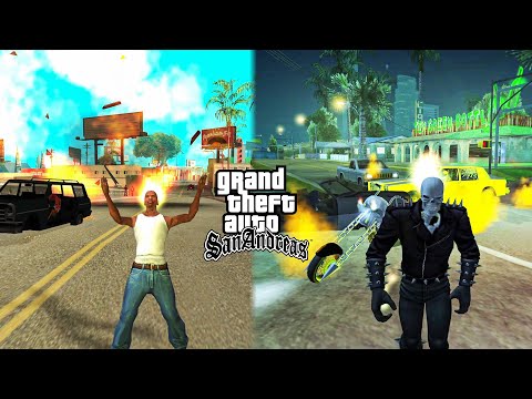 GTA MOTOQUEIRO FANTASMA - MOD INACREDITÁVEL (San Andreas: Ghost Rider)