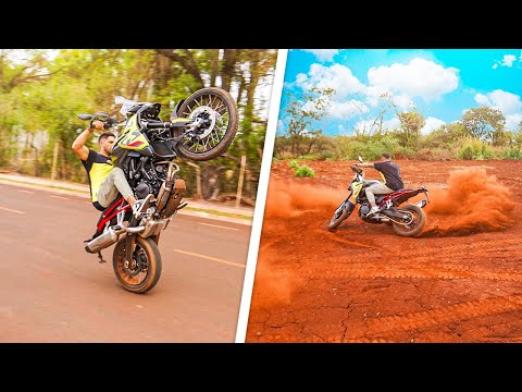 TESTEI MINHA NOVA MOTO NO LIMITE * NOVA F-900  *