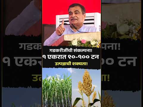 Nitin Gadkari Ji ची Sweet Sorghum संकल्पना | 1 एकरात 100 टन उत्पादनाचा मंत्र | Agriculture | Farming