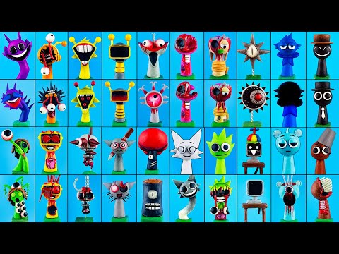 Making All Incredibox Sprunki Phase 5 with CLAY 😍 My Big Collection of figures