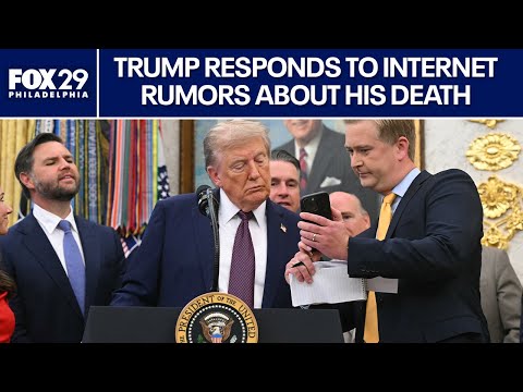 Trump responds to internet rumors about his death