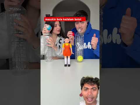 masukin bola kedalam botol⁉️ #shorts
