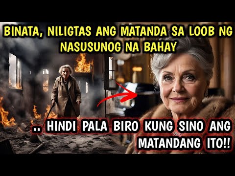 BINATA, NILIGTAS ANG MATANDA SA LOOB NG NASUSUNOG NA BAHAY!!