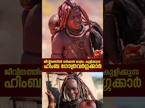 ജീവിതത്തിൽ ഒരിക്കൽ മാത്രം കുളിക്കുന്ന ഹിംബ ഗോത്രവർഗ്ഗക്കാർ | #himbwomens #tribe #malayalam #reel
