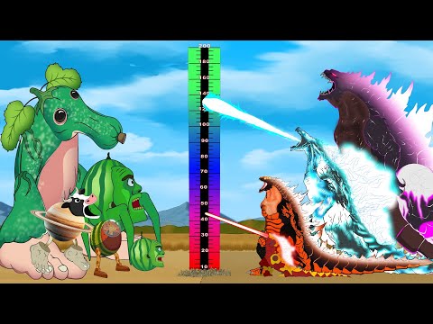 Evolution of GODZILLA vs Evolution of Italian Brainrot Ultimate: Size Comparison / ANIMATION