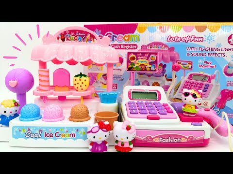 Satisfying with Unboxing Cute Toys Pink Cash Register Playset | ASMR Toys