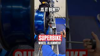Superbike wheel alignment check!