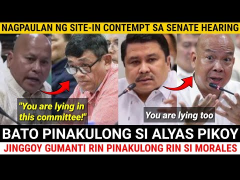 MORALES AT ALYAS PIKOY MAGKALABAN SA SENATE HEARING PERO PAREHAS PINAKUL0NG SA SENADO